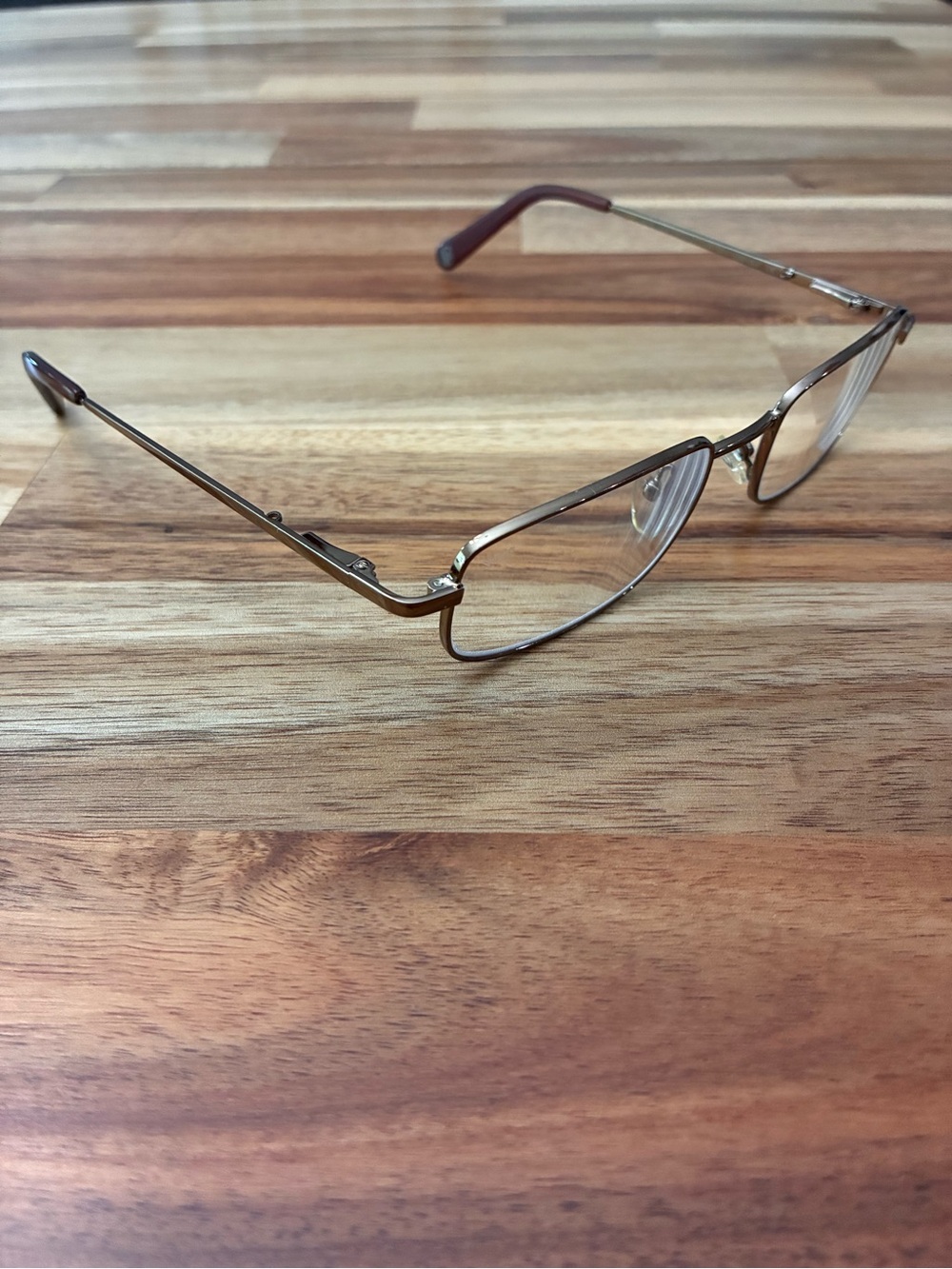 Hilco SG302 Bronze Men’s Eyeglasses Glasses Frames Rectangle Metal Rim 52-19-140 - Picture 3 of 12